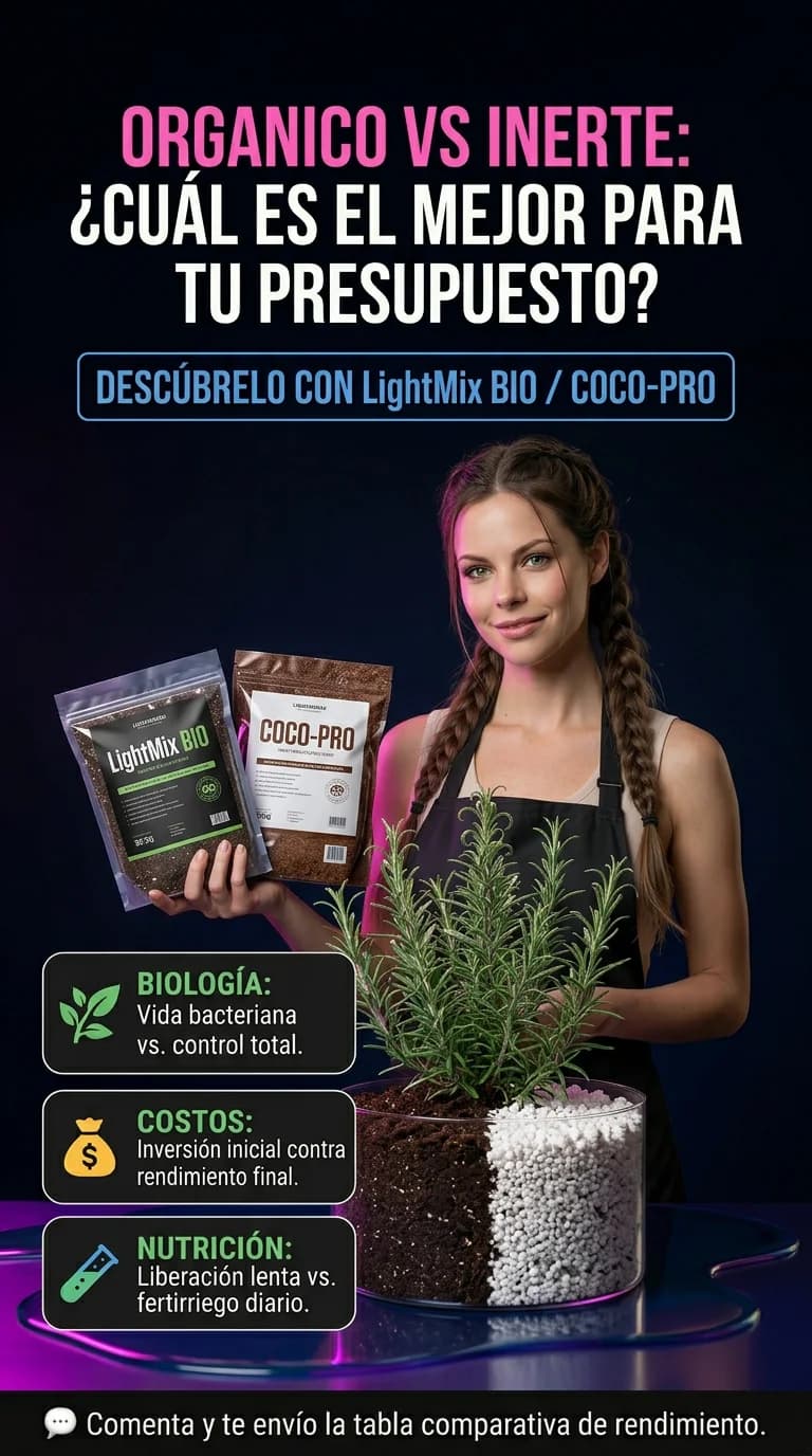 Guía completa de sustratos orgánicos vs inertes: cuál elegir según tu estilo de cultivo y presupuesto